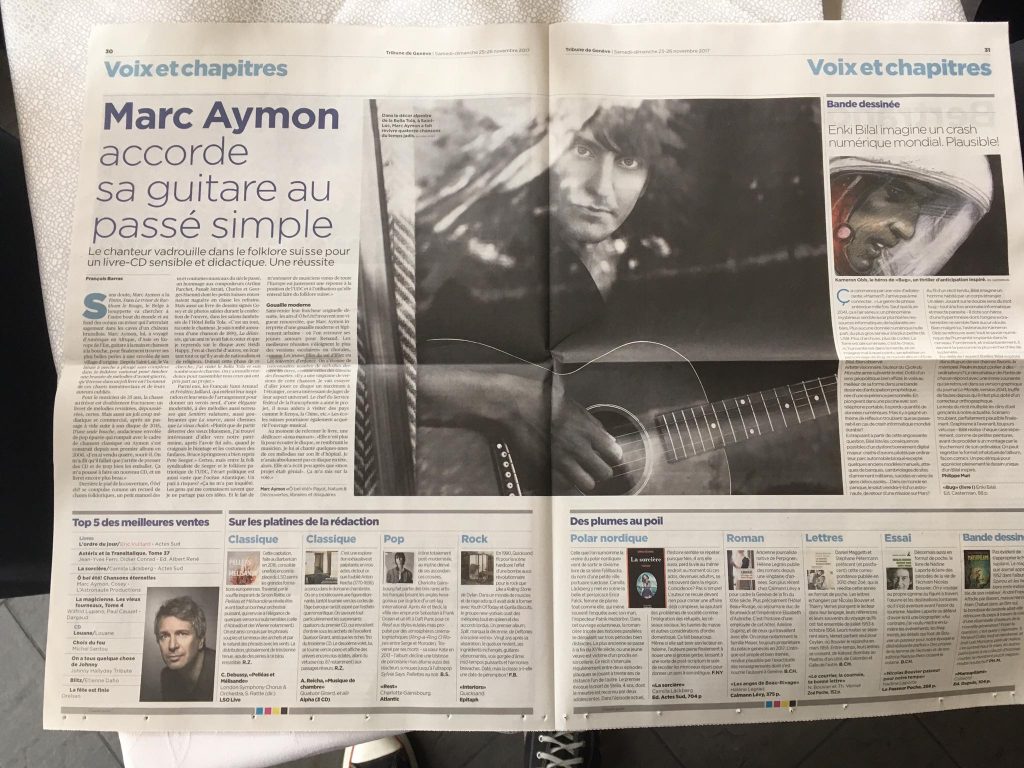 Tribune de Genève - novembre 2017 - Ô bel été